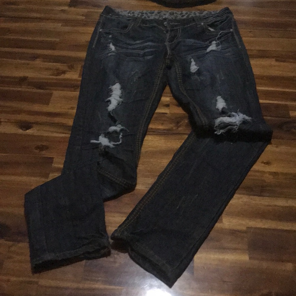 Almost Famous Size 11 Dark Denim Skinny Jeans